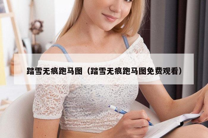 踏雪无痕跑马图（踏雪无痕跑马图免费观看）